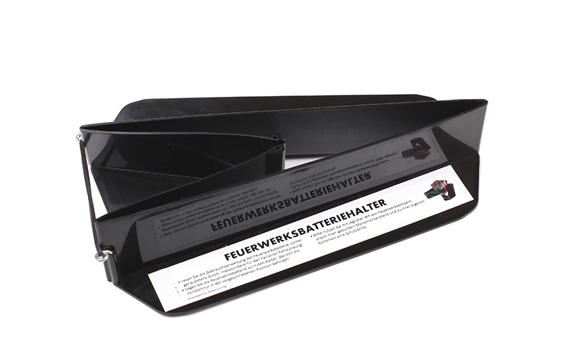 Batteriehalter (Umkippschutz für Feuerwerksbatterien)