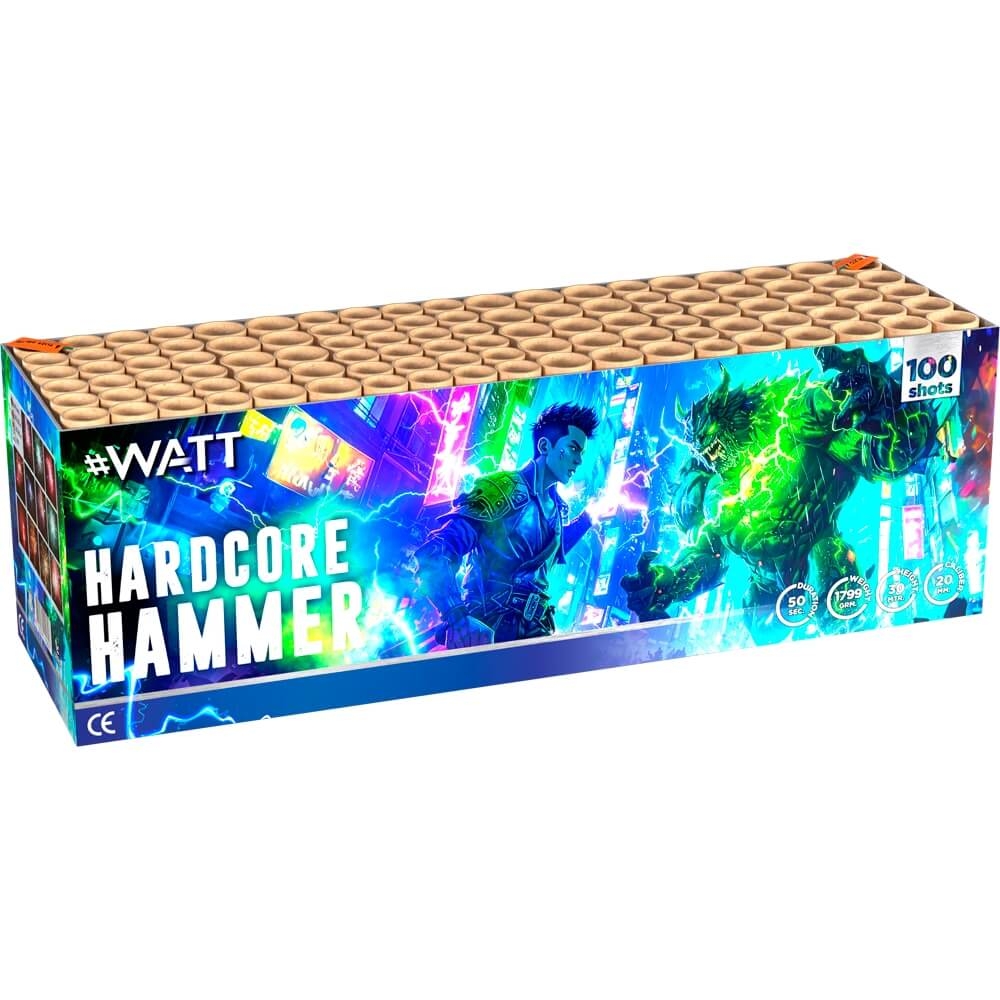 Hardcore Hammer - 100 Schuss #WATT-Verbundfeuerwerk