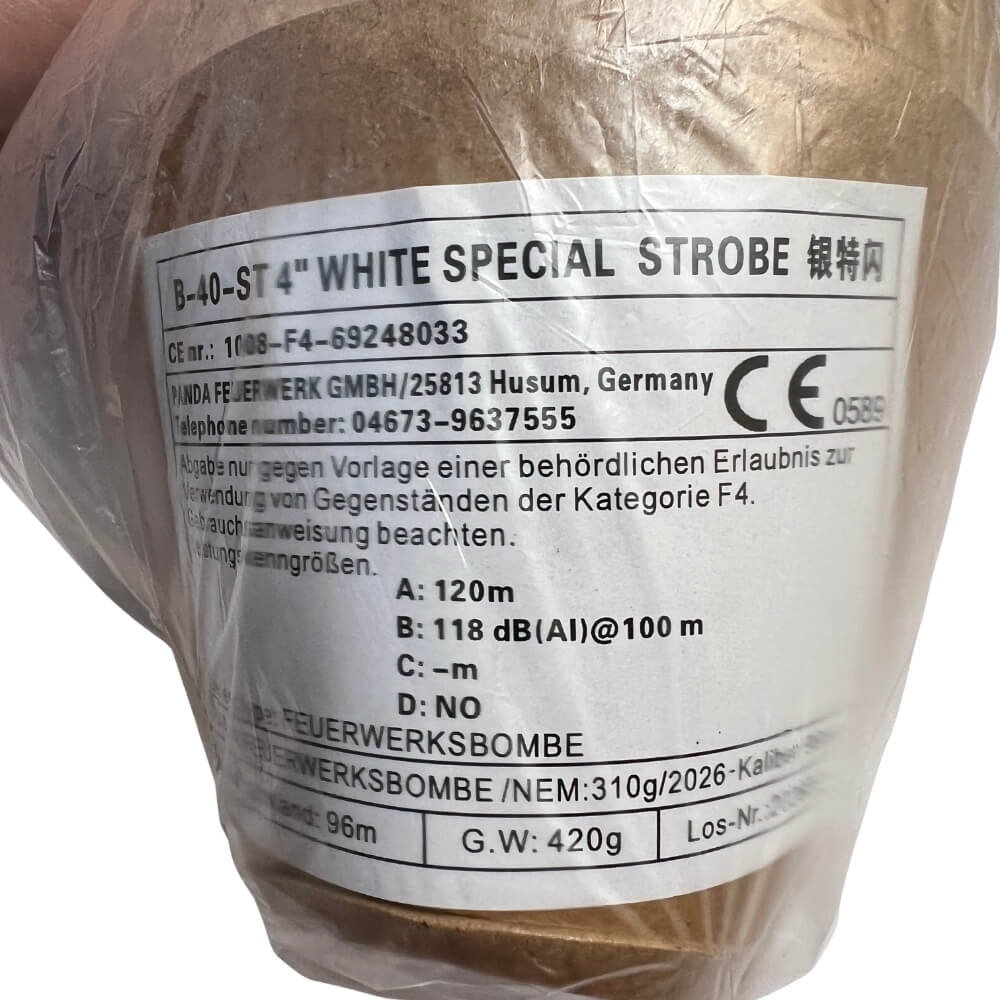 100mm Kugelbombe F4 - White Special Strobe