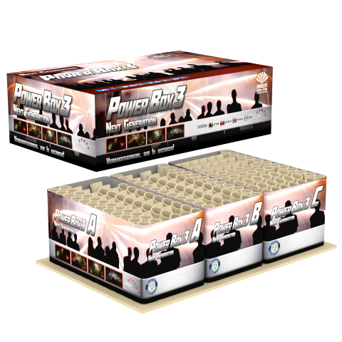 King of the Jungle / Powerbox 3  Next Generation - Verbundfeuerwerk mit 180 Schuss