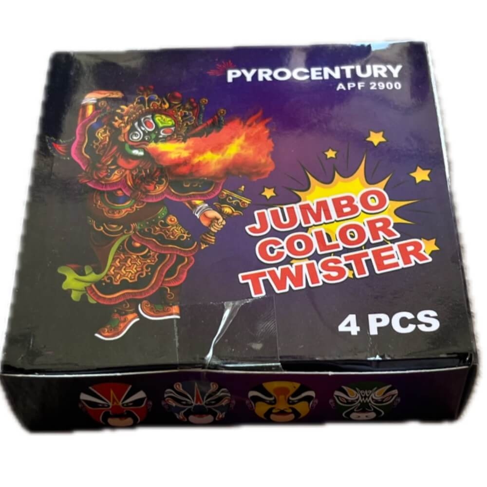 Jumbo Color Twister Bodenwirbel - 4er Pack