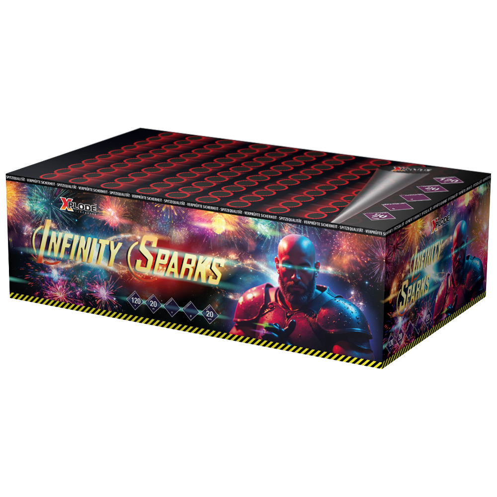 Infinity Spark - 100 Schuss Verbundfeuerwerk Infinity Spark - 100 Schuss Verbundfeuerwerk