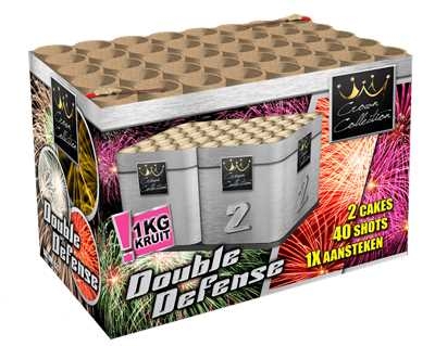 Double Defense  - 40 Schuss Verbundfeuerwerk