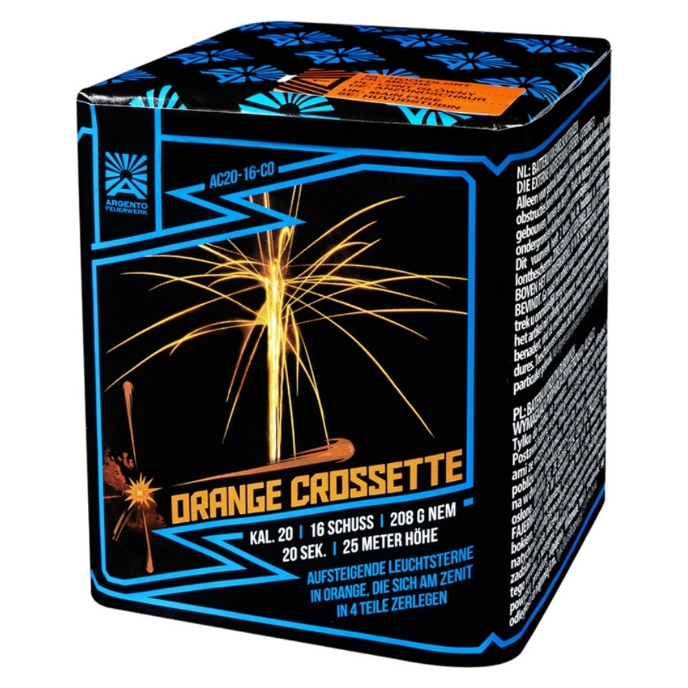 Orange Crossette - 16 Schuss Argento Batterie