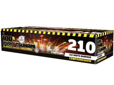 Pyro Tsunami 210 Schuss Verbundfeuerwerk