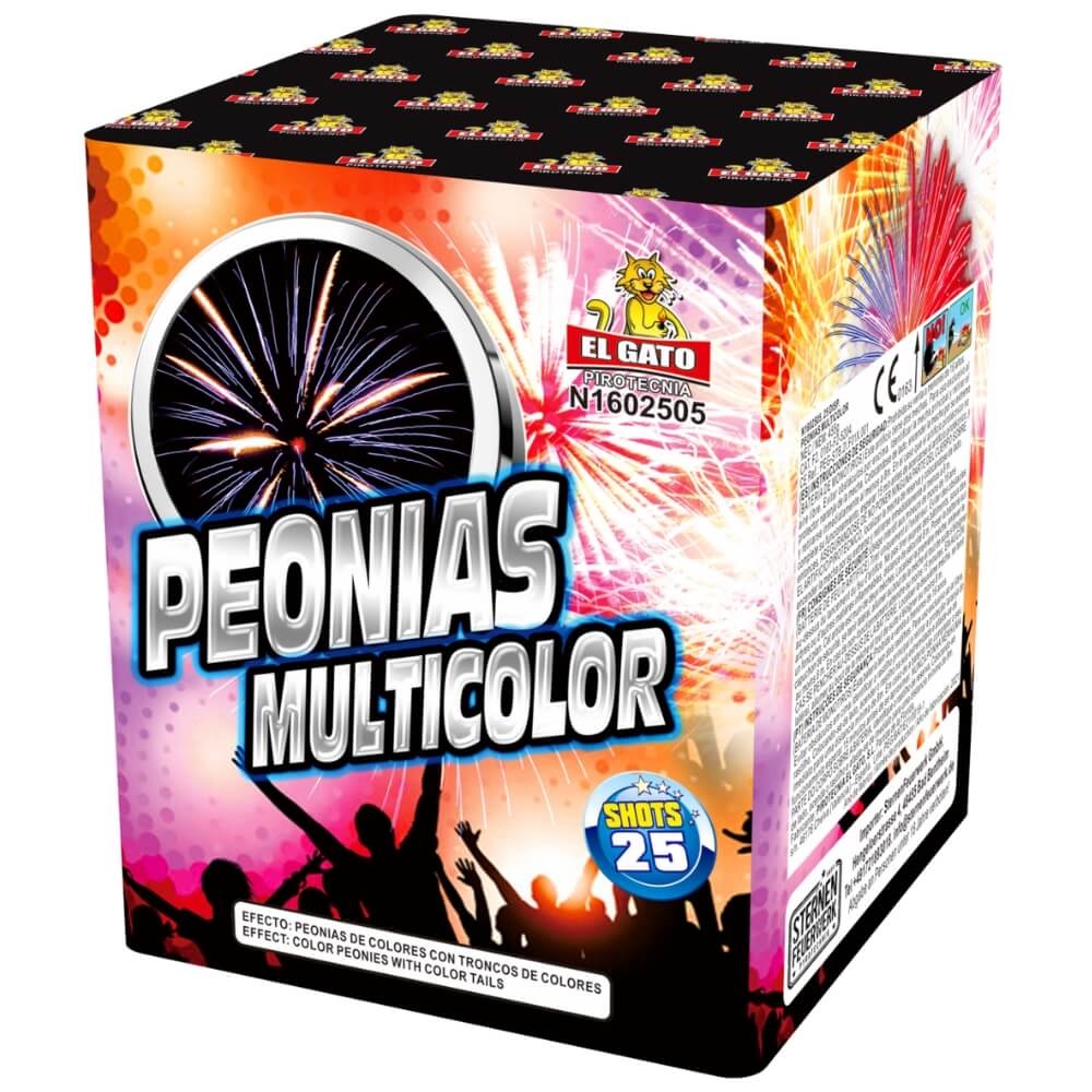 Peonias Multicolor 30sec -  25 Schuss Batterie