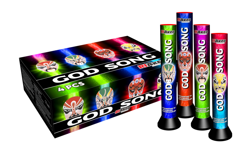 God Song  - 4er Päckchen Riakeo Bombenrohre