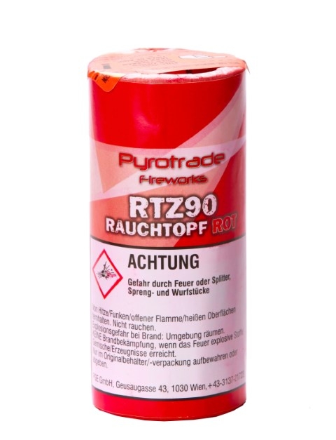 Rauchtopf 90 Sekunden rot Rauchtopf 90 Sekunden rot