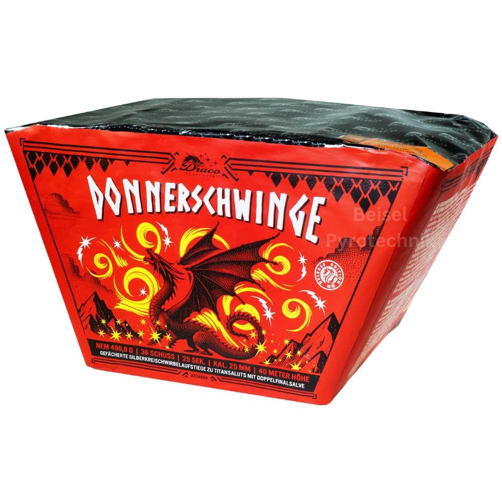 Draco Donnerschwinge - 36 Schuss Fächer-Batterie -nur Abholung da 1.3 G- Draco Donnerschwinge - 36 Schuss Fächer-Batterie -nur Abholung da 1.3 G-