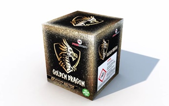Golden Dragon 25 Schuss Feuerwerk - Batterie