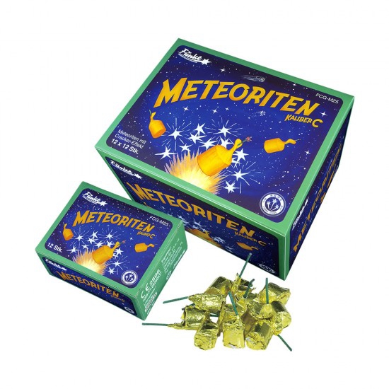 Meteoriten Kaliber C (Kat. F1) -  12er Päckchen