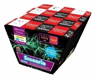 Scenario - 35 Schuss Feuerwerk Fächerbatterie