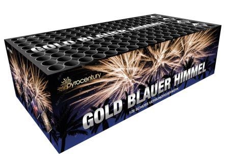 Gold Blauer Himmel - 126 Schuss Verbundfeuerwerk