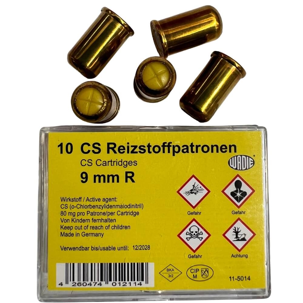 Gaspatronen CS 9 mm Revolver Wadie  10er