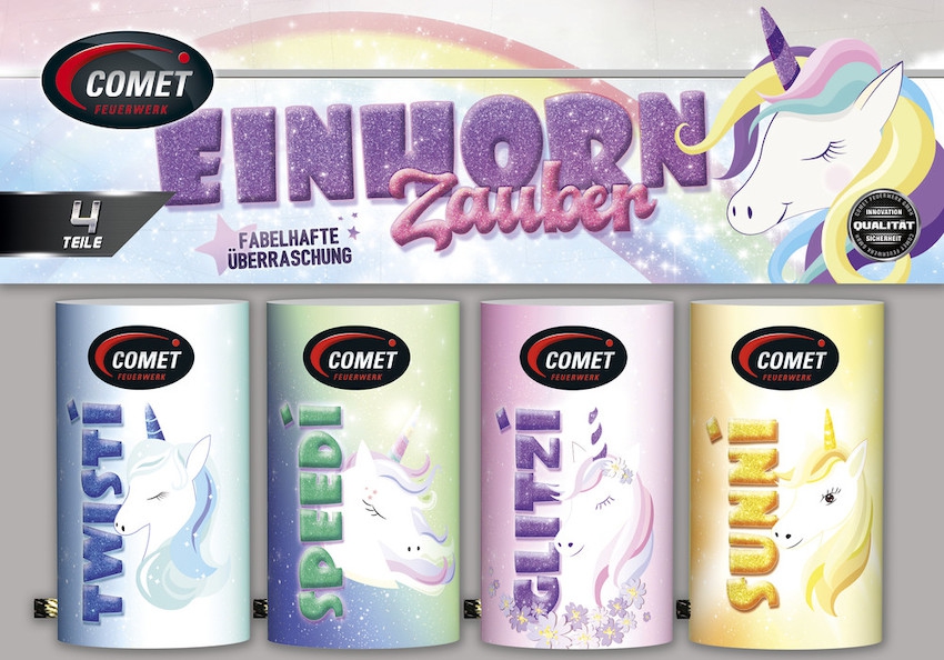Einhornzauber - Tischbomben-Set Einhornzauber - Tischbomben-Set