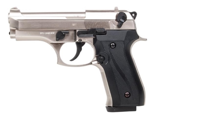 Ekol Compact vernickelt Kal. 9 mm P.A.K.