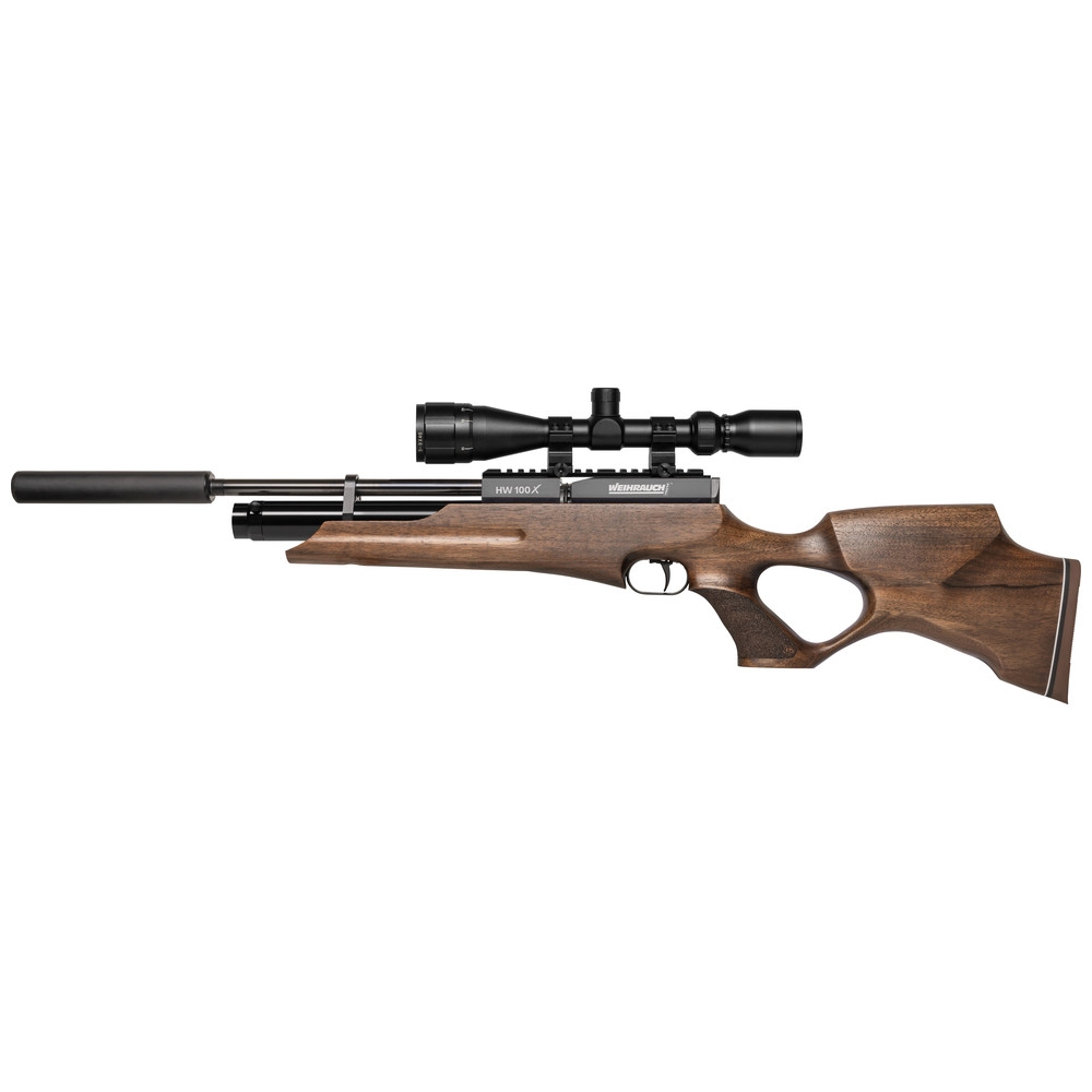HW 100 X-TK Pressluftgewehr 4,5mm F mit Lochschaft und Schalldämpfer - ca. 6-8 Wochen Lieferzeit