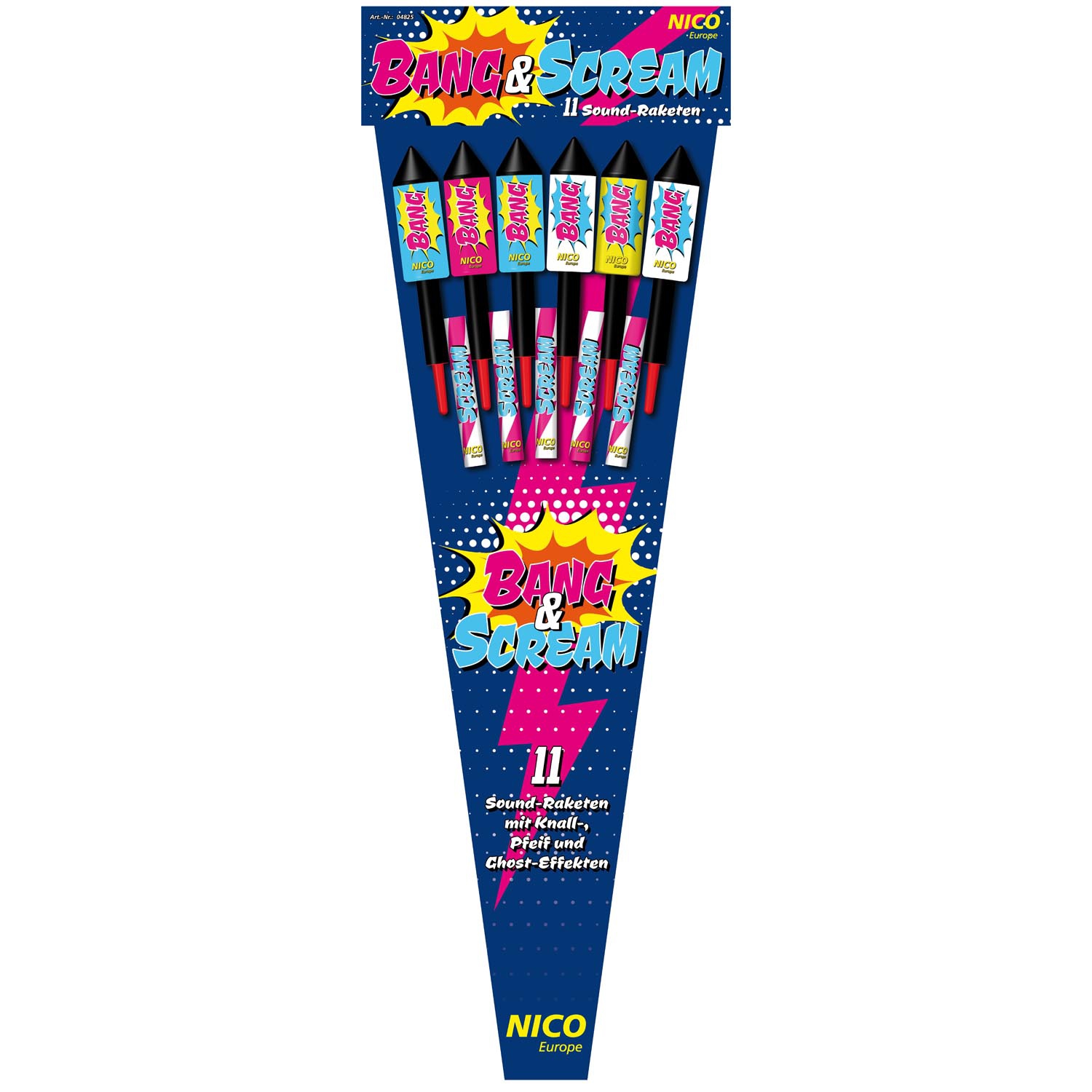 Bang & Scream Raketen  - 11er Beutel Bang & Scream Raketen  - 11er Beutel