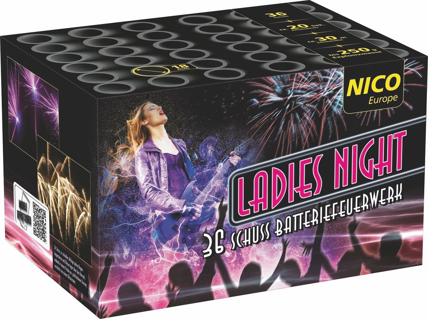 Ladies Night -  36 Schuss Fächerbatterie