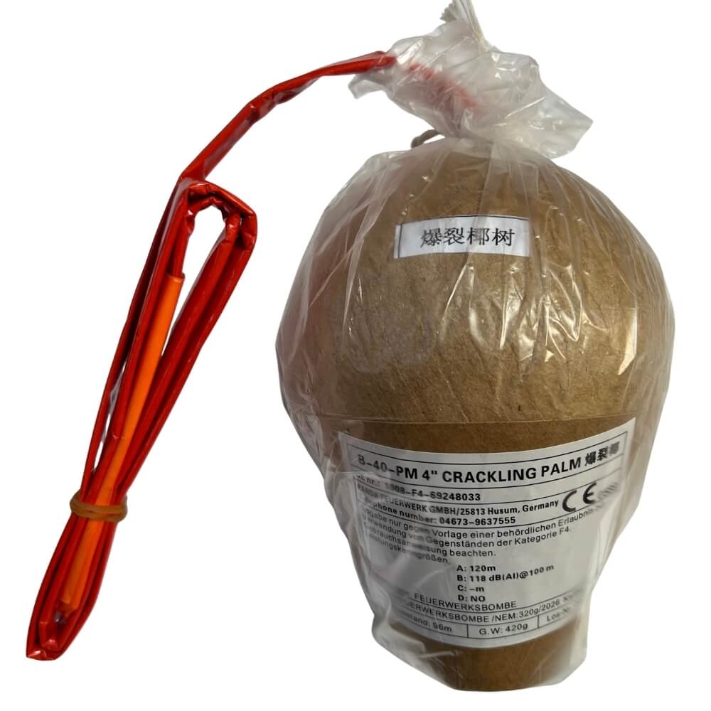 100mm Kugelbombe F4 - Crackling Palm