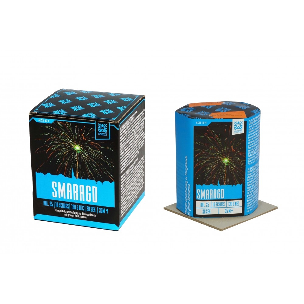 Smaragd - 10 Schuss Batterie