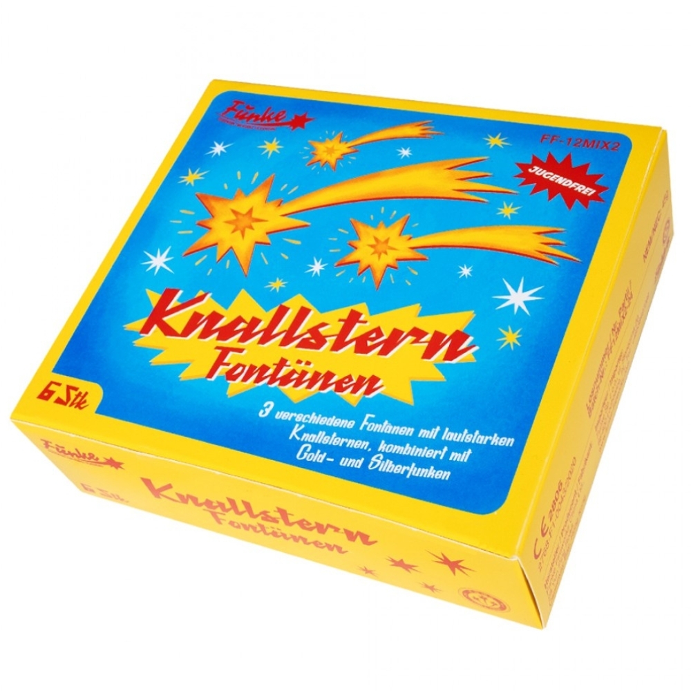 Knallstern Fontänen (Kat. F1) -  6er Päckchen