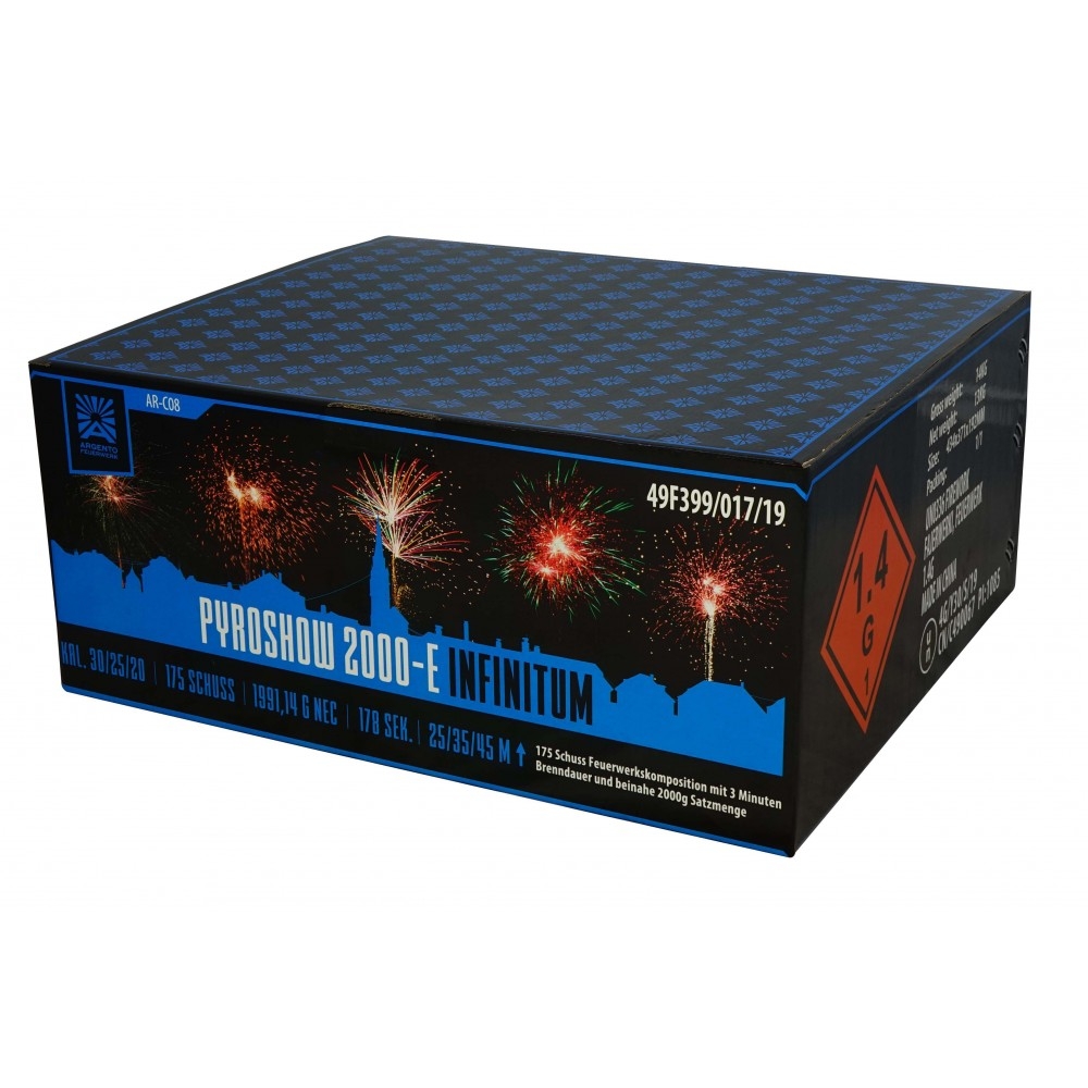 Pyroshow 2000-E Infinitum 175 Schuss Verbundfeuerwerk