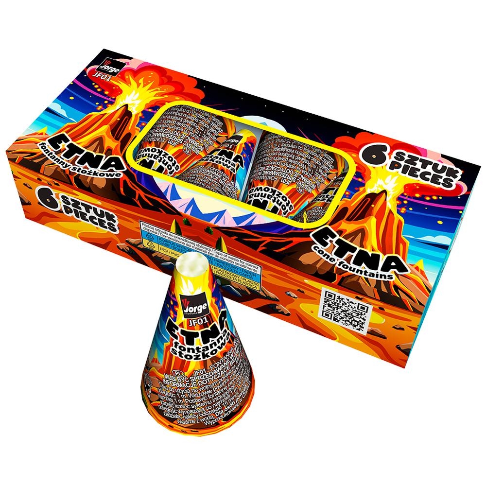 Etna Kegelfontänen 6er Pack