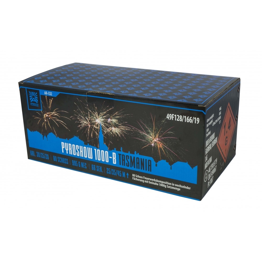 Pyroshow 1000-B Tasmania 80 Schuss Verbundfeuerwerk
