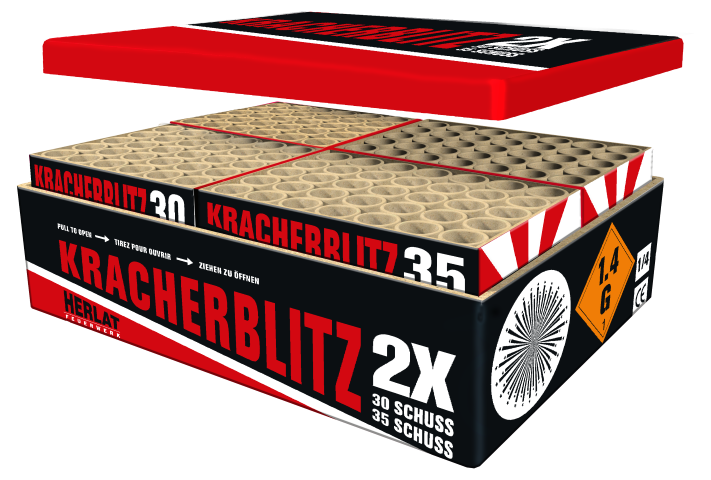 Kracherblitz - 130 Schuss Verbundfeuerwerk