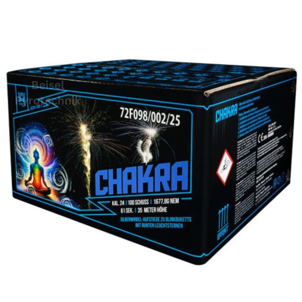 Chakra - 100 Schuss Verbundfeuerwerk Chakra - 100 Schuss Verbundfeuerwerk