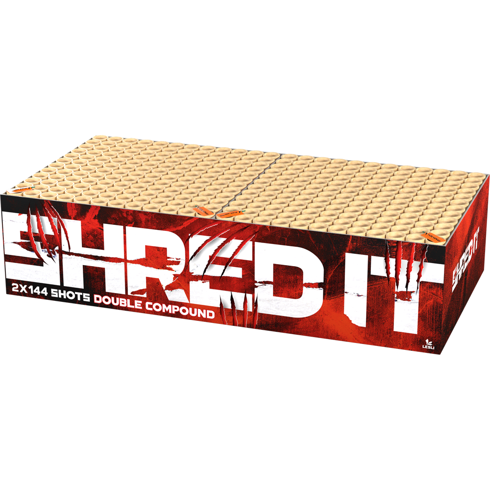 Shred it Showbox - Doppel-Verbundfeuerwerk mit 288 Schuss