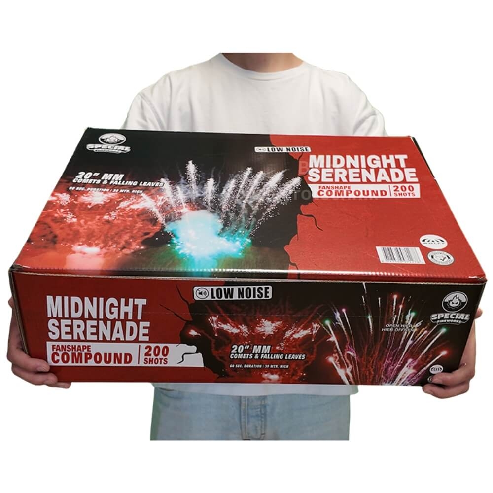 Midnight Serenade - 200 Schuss Verbundfeuerwerk