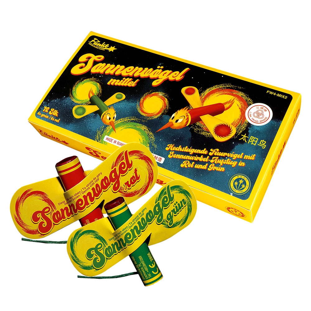 Sonnenvögel Mittel -12er Päckchen