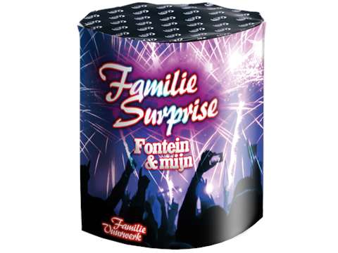 Family Surprise -  Fontänenbatterie mit Feuertöpfen