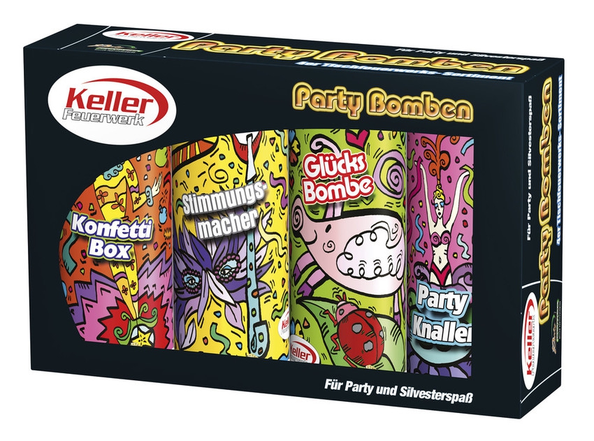 Party Bomben / Kids Action 4er - Tischbomben-Set