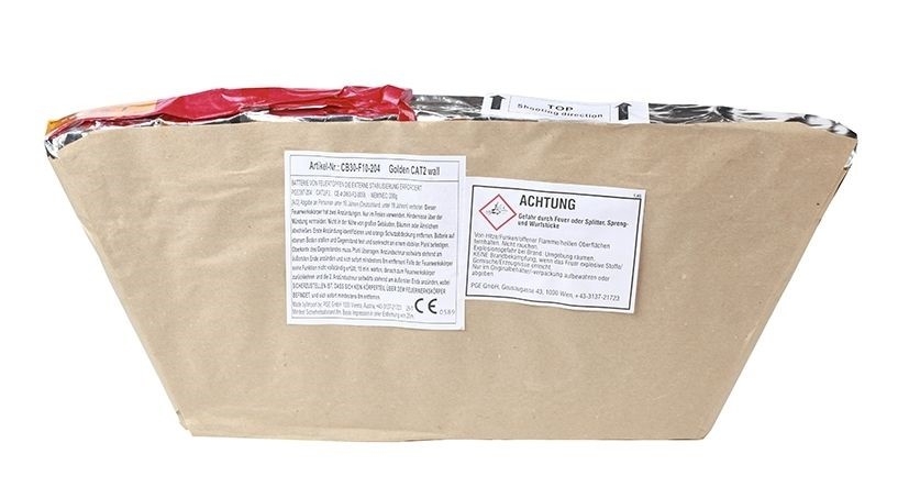 Gold to blue Wall 10 Schuss One Row Fan Gold to blue Wall 10 Schuss One Row Fan