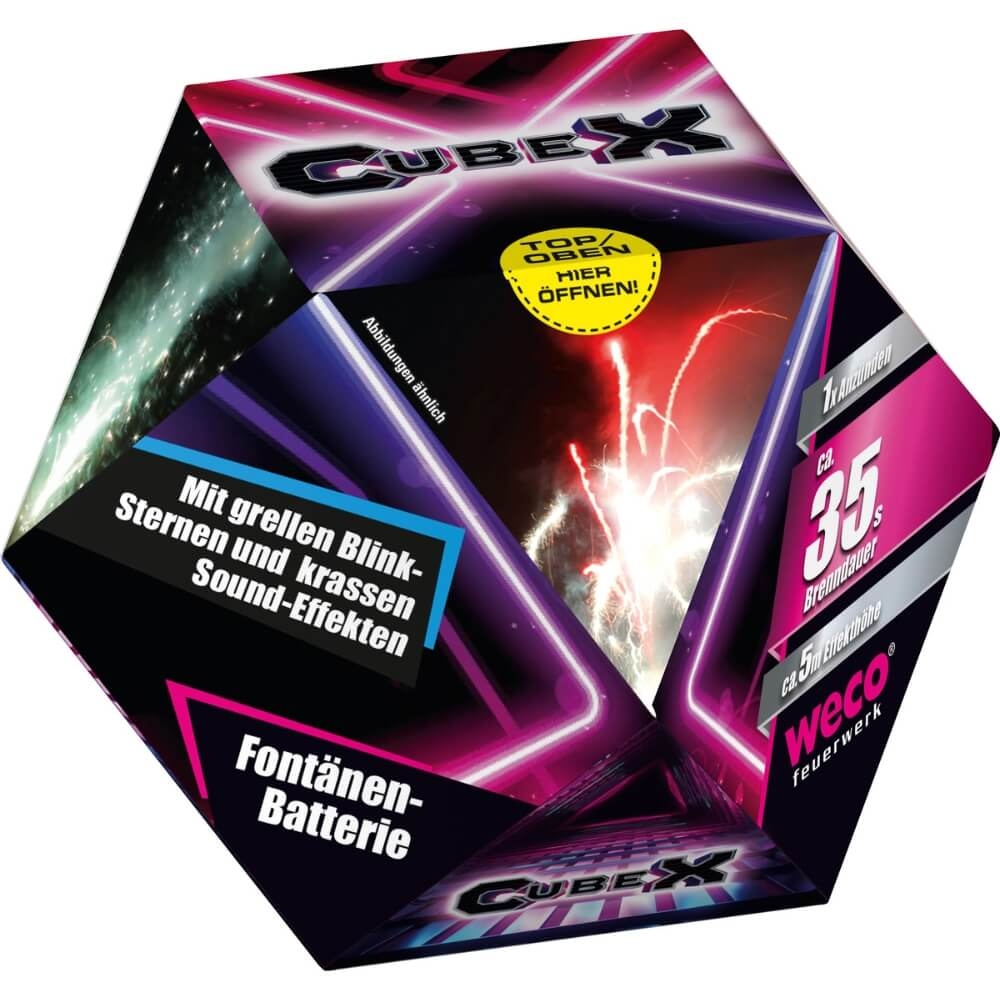 CubeX - Fontänen-Batterie
