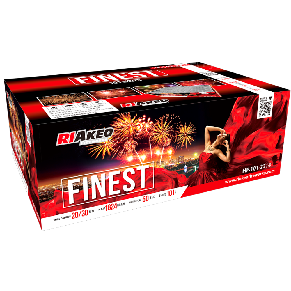 Finest - 101 Schuss Verbundfeuerwerk Riakeo -nur Abholung da 1.3G