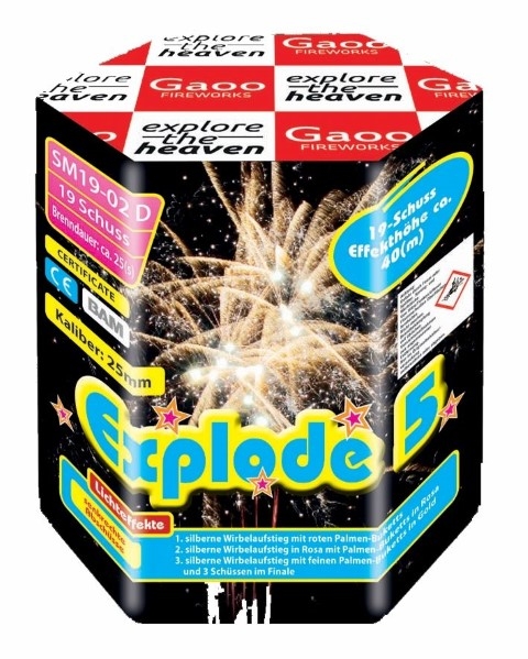 Flash Light (GAOO) 19 Schuss Feuerwerk Batterie
