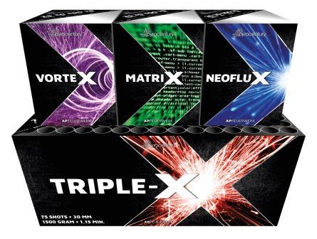 Triple X - 3 x 25 Schuss Batteriesortiment