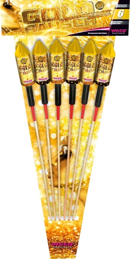 Gold Rausch 6er Raketensortiment Gold Rausch 6er Raketensortiment
