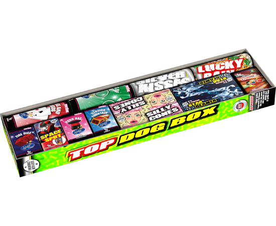 Top Dog Box - Mega F1 Fontänensortiment Top Dog Box - Mega F1 Fontänensortiment