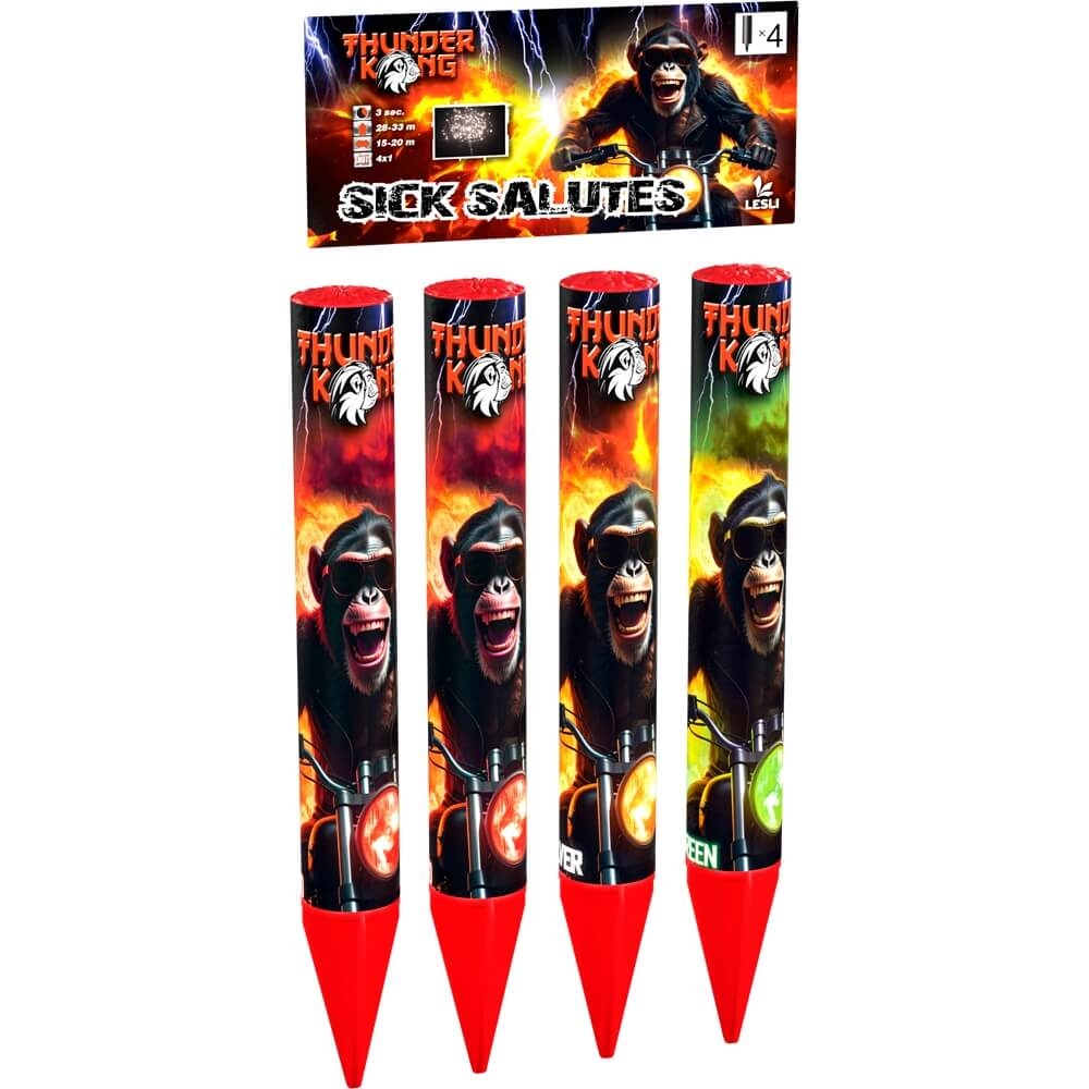 Sick Salutes - 4er Päckchen