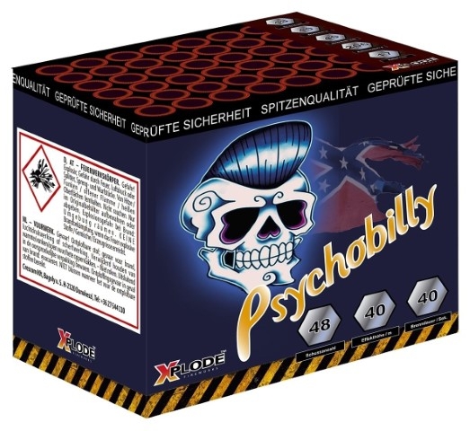 Psychobilly  (Charge 2025) - 48 Schuss Feuerwerk - Batterie