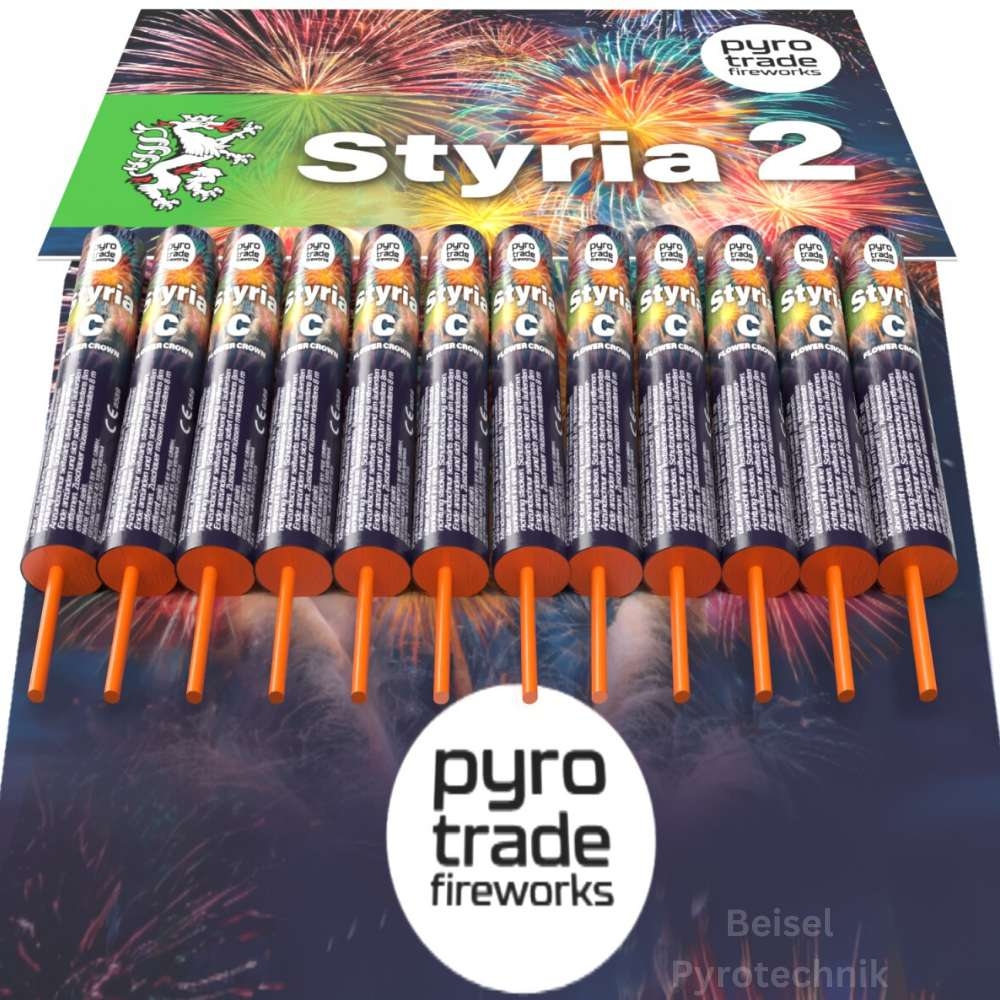 Styria 2 -  12er Raketensortiment Styria 2 -  12er Raketensortiment