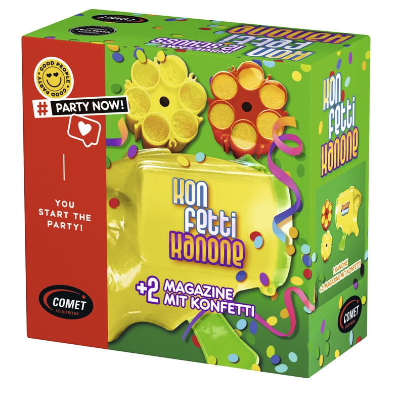 Konfetti Kanone - nachladbar Konfetti Kanone - nachladbar