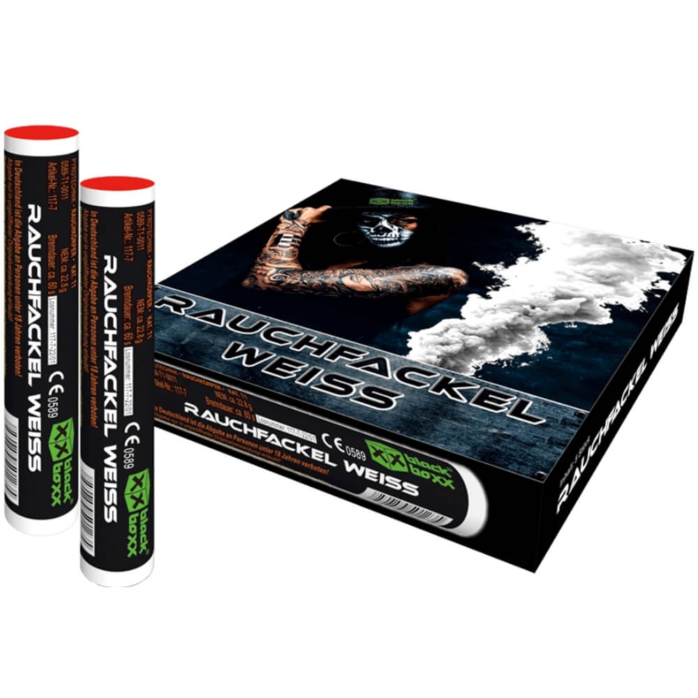 Rauchfackel weiß 60 Sek. T1, 5er Pack