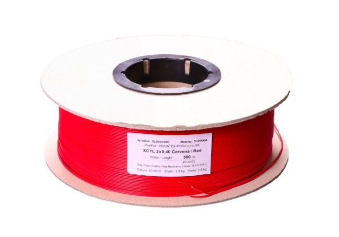 Zündkabel 2-adrig 500m Rolle orange