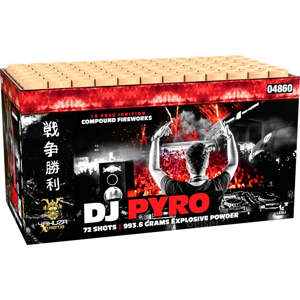 DJ PYRO  - Verbundfeuerwerk mit 72 Schuss